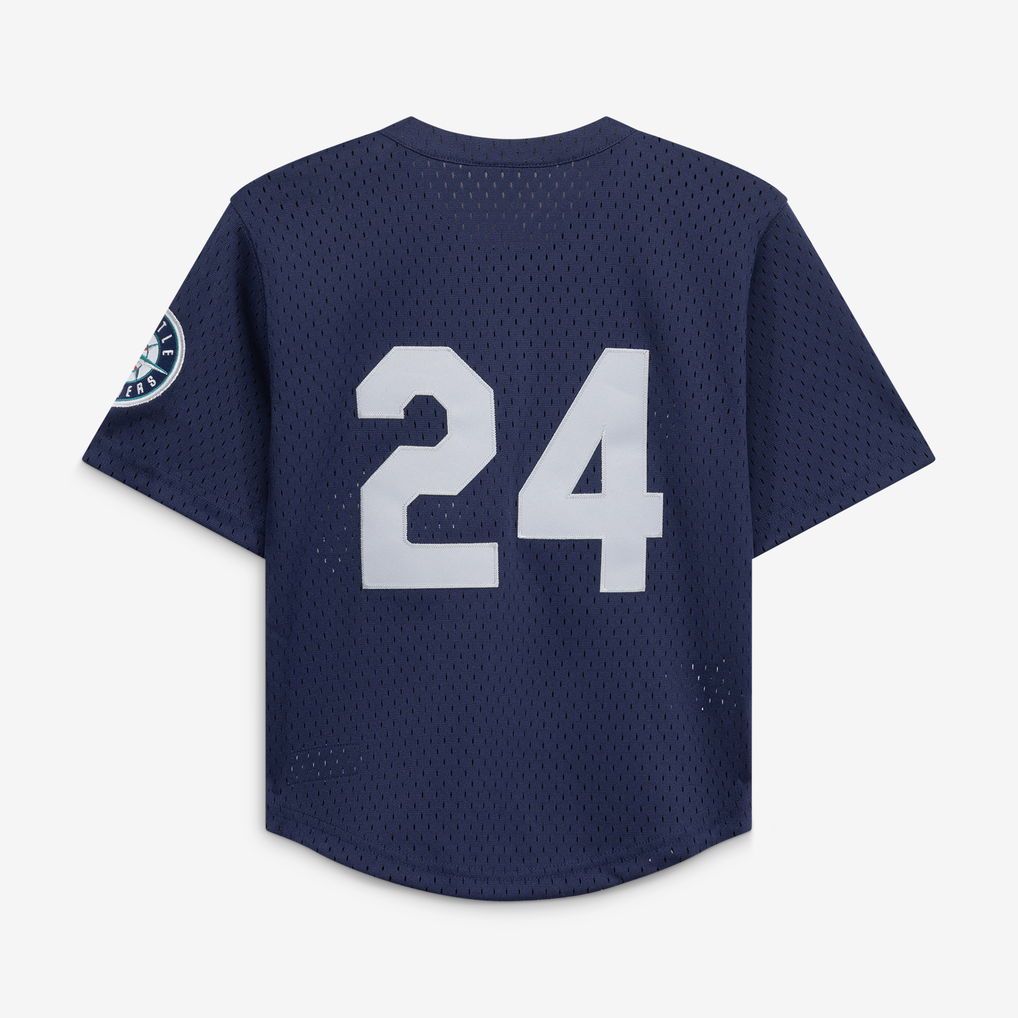 Ken Griffey Jr. Seattle Mariners Mitchell & Ness Preschool Cooperstown Collection Mesh Batting Practice Jersey - Navy